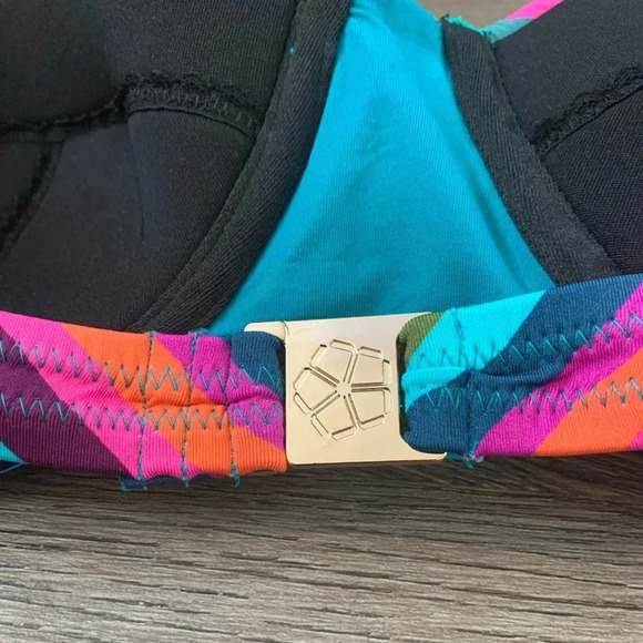 Trina Turk Louvre Striped Underwire Bikini Top - Size 14‎ - NWT - Picture 9 of 11